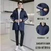 Casaco Uniforme de Trabalho, Resistente a Manchas, Longo, Resistente ao Desgaste, para Trabalho, Transporte, Vestuário de Proteção do Trabalho, Uniforme com Forro de Lã, Impermeável, à Prova de Poeira, Armazém