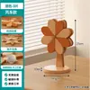 Tapete resistente ao calor de madeira maciça com moinho de vento, porta-copos, jogo americano anti-queimadura para mesa, tapete para mesa de cozinha de casa para panelas e tigelas, suporte criativo para celular