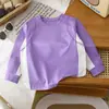 Nueva Sudadera Infantil Redonda de Secado Rápido 2025, Unisex Casual con Bloques de Color y Mangas Largas, Disponible al por Mayor