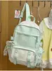 Mochila Anime Estilo Japonês com Bolinhas Doces para Meninas do Ensino Fundamental e Médio para Aula, Biblioteca e Estudo