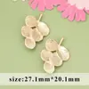 Venta Caliente Transfronteriza Chapado en Cobre Oro Real de 18 Quilates Hecho a Mano Anillo Individual Pendientes de Horquilla para el Cabello Pulsera Collar Accesorios de Joyería DIY