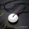 Pendente Botão da Paz de Jade Afegão Natural Botão de Jade Branco Ovelha Colar com Pingente de Jade Bang Vivo Jade Presente Atacado