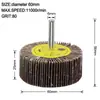 Roda de polimento para marcenaria, roda de aba, roda de lixa, com cabo, cabeça de retificação de roda de palhetas, roda de retificação de metal, anel de lixa, remoção de ferrugem