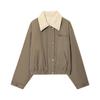 Exportación Transfronteriza Ropa de Mujer Invierno 2025 Europea y Americana Solapa Puntadas Botón Decoración Holgada Algodón Abrigo Chaqueta para Mujer L420661
