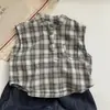Camisas Ligeras de Verano para Niños 2026 Nuevo Estilo Estilo Bosque Camisas para Niñas Bebés Tops sin Mangas Modernos