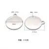 Ventas Directas de Fábrica Transfronterizo Nuevo Disco de Agujero Pequeño Colgante Redondo Acero Inoxidable Colgante de Collar DIY Joyería al por Mayor
