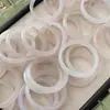 Pulsera Luna Blanca Pulsera Nueva Estilo Nacional Chino Pulsera de Jade Versátil Estilo Juvenil Pulsera Anillo Sencillo de Calcedonia B6336