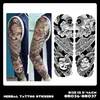 Pegatinas de Tatuaje Herbales de Brazo Completo Transfronterizas, Impermeables, de Larga Duración, No Reflectantes, Diseños de Tatuajes Realistas para Manos, Brazo de Flores, Brazo de Flor de Cerezo, Estilo Tradicional
