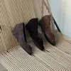 Temperamento Comute Salto Alto Laço Sapatos Pequenos de Couro 2026 Verão Novo Mary Jane Moda Francesa Bico Redondo Baixo Sapatos Únicos