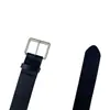 Cinturón moderno con hebilla cuadrada para mujer, estilo coreano, simple y versátil, accesorio de cinturón decorativo, cinturón de alta gama, cinturón negro para pantalones