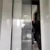 Porta de correr moderna minimalista com vidro temperado, porta automática elétrica de vidro para interior, porta de correr à prova de som