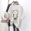 Blusas para Amamentação, Camisetas de Verão de Comprimento Médio com Mangas Curtas e Abertura Lateral, Roupas de Amamentação Simples e Versáteis, Roupas de Verão para Mães Ativas ao Sair