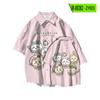 Nueva camisa fina de verano con oso autocrítico chiikawa linda pequeña de ocho para jóvenes, cárdigan casual holgado