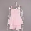 Estilo Europeo y Americano 2026 Camisola Jacquard sin Espalda y Pantalones Cortos Conjunto de Pijama Cómodo de Algodón Puro para Mujer Ropa de Casa de Verano Se Puede Usar Afuera