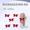 Cor Macaron Japonês e Coreano Gola de Pérola Tridimensional Acessórios de Arte para Unhas em Liga de Metal Laço para Unha Decoração de Unha Atacado