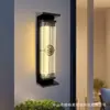 Nueva Lámpara de Pared Solar para Exteriores Estilo Chino Fu Impermeable Lámpara de Pared Exterior para Patio de Villa Puerta Lámpara de Pared para Terraza Exterior