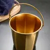 Cubo Pequeño Octagonal para Hielo de Acero Inoxidable 304 KTV Servidor de Cubitos de Hielo Brochetas Cubo para Pollo Frito Cerveza Champán Cubo para Snacks al Aire Libre
