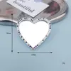 2025 Novo Espelho de Coração DIY Acessórios de Joias para Celular Diamante Pérola Flor Lente Materiais de Beleza para Celular