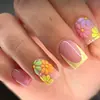 Adesivos de unha postiça para arte de unhas, para uso transfronteiriço, novos designs de outono e inverno com folhas de bordo e flores, arte de unhas para dar brilho, adesivos de unha para uso, atacado