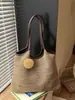 Bolsas Tejidas a Mano para Mujer 2026 Nuevo Verano Paja Tejida Vacaciones Playa Bolso de Hombro Gran Capacidad Bolso Tote para Viajes