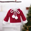 Novo chapéu de Natal de pelúcia tricotado da Amazon, roupa e enfeite de árvore de Natal - brinquedo de presente de Natal criativo