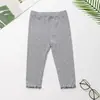 Pantalones Casuales de Verano para Niñas, Leggings Acampanados Versátiles de Color Sólido, Estilo Coreano de Moda