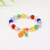Populares no comércio exterior, pulseiras artesanais com contas para homens e mulheres aliviarem a ansiedade, pulseiras da sorte do zodíaco de cristal natural europeias e americanas