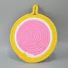 Estilo Escandinavo Espessado Corda de Algodão Isolamento Tapete Anti-Queimadura Porta-Copos de Frutas Criativo Tecido Tapete de Panela Lugar Americano Tapete de Gancho