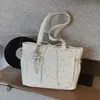 Bolsa Grande de Estilo Relaxado para Comércio Exterior para Mulheres 2026 Novo Modelo Bolsa de Aula para Estudante Universitário Bolsa Tote de Ombro Casual para o Dia a Dia