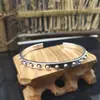 Joyería de Plata de Ley S925 Estilo Coreano Moda para Hombres y Mujeres Pulsera Abierta Creativa de Bola con Remaches Pulsera de Plata Retro de Moda