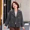 Elegante y a la moda abrigo de estilo chino para tallas grandes, para mujeres de mediana edad y mayores, nueva colección otoño/invierno 2026, corte holgado y versátil