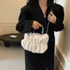 Colección otoño/invierno 2026: bolso suave y esponjoso para mujer, un bolso de cadena compacto y conveniente perfecto para salir, un bolso de hombro o bolso cruzado moderno