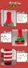 Funda de Botella de Vino Navideña, Portabotellas Tejido a Rayas, Decoración Festiva para Cocina Mesa de Comedor, Envoltura de Regalo de Navidad para Vino Tinto