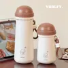 Nueva Taza Termo Simple de Dibujos Animados con Buen Aspecto para Estudiantes Hombres y Mujeres de Acero Inoxidable 316 de Gran Capacidad Portátil