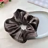 Goma para el pelo con lazo y estampado de leopardo retro para mujer, estilo coreano, ligera y esponjosa, versátil para el uso diario, liga para el pelo, accesorio para el pelo