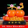 Ruyi de Caqui Adornos de Caqui Sala de Estar Gabinete de Vino Pasillo Estante Bogu para Mudarse a una Casa Nueva y Decoración del Hogar Regalos de Buen Augurio