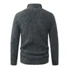 Suéter de punto para hombre con media cremallera, otoño e invierno, engrosado para mayor calidez, corte holgado, talla grande, capa base de punto, estilo transfronterizo, nueva colección de invierno 2026
