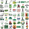 50 Pegatinas de Graffiti de Golf de Dibujos Animados Decorativas para Guitarra, Cuaderno, Equipaje, Bricolaje, Impermeables, Venta al por Mayor Transfronteriza