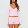 Conjunto de yoga transfronteiriço europeu e americano de manga comprida Chen Shijie para mulheres, com design que realça o busto e levanta o bumbum, controle da barriga e linda parte de trás, roupa de yoga