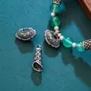 Colgante de paz con candado vintage desgastado de plata pura s925, dije pequeño hueco para colgar, pulsera DIY, accesorio de plata