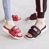 Pantuflas de Verano Modernas de Moda Casual Versátiles para Exteriores Doble Hebilla Suela Suave Velcro Estilo Pareja Diseño de una Sola Pieza