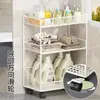 Estante de Almacenamiento para Baño, Estante Multicapa para Detergente de Lavandería de Baño, Artefacto de Almacenamiento Multifuncional Removible para Inodoro y Balcón