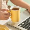 Taza de Cerámica Estilo Crema Simple Estilo Ing Taza de Café para el Hogar Taza Conejo de Jade de Aspecto Elevado Resistente a Altas Temperaturas Vaso para Agua