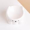 Directo de fábrica personalizable tierra Baiyun 5 pulgadas lindo doble cuello forma de oso perrito mascota Tazón de arroz comedero