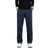 Calça Casual Nova de Lyocell para Homens Primavera 2026, Leve para Todas as Estações, Estilo de Negócios, Padrão Liso Estrelado, Calça Elegante de Cintura Alta Wide-Leg