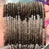 Suministro directo de fábrica cuentas pequeñas de corte cristalino degradado accesorios para joyería DIY cuentas redondas facetadas productos semiacabados venta al por mayor