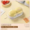 Caja de Empaque para Dumplings Verdes, Caja Transparente para Llevar, Pegatina de Grado Alimenticio, Caja de Regalo, Mochi de Nieve Individual, Ajenjo, Fruta Qingming