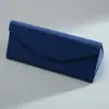Estojo para Óculos Multicor Couro PU Saffiano Estojo Dobrável para Óculos Caixa para Óculos de Sol Triângulo de Ferro LOGOTIPO Imprimível