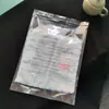 12 países sacos de embalagem de roupas de aviso atacado à vista 25*35 grande PE transparente plástico macio saco autoadesivo