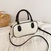2026 Nuevo Bolso Boston de Pana para Niños Bolso de Mano de Moda para Niñas Bolso Cruzado Multicolores Versátil Lindo Bolso Pequeño